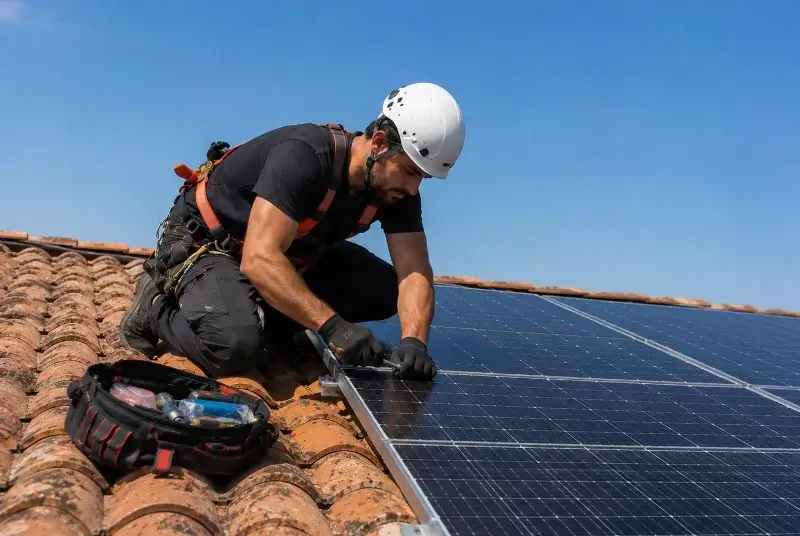 Maintenance et monitoring de panneaux solaires à Rouffiac